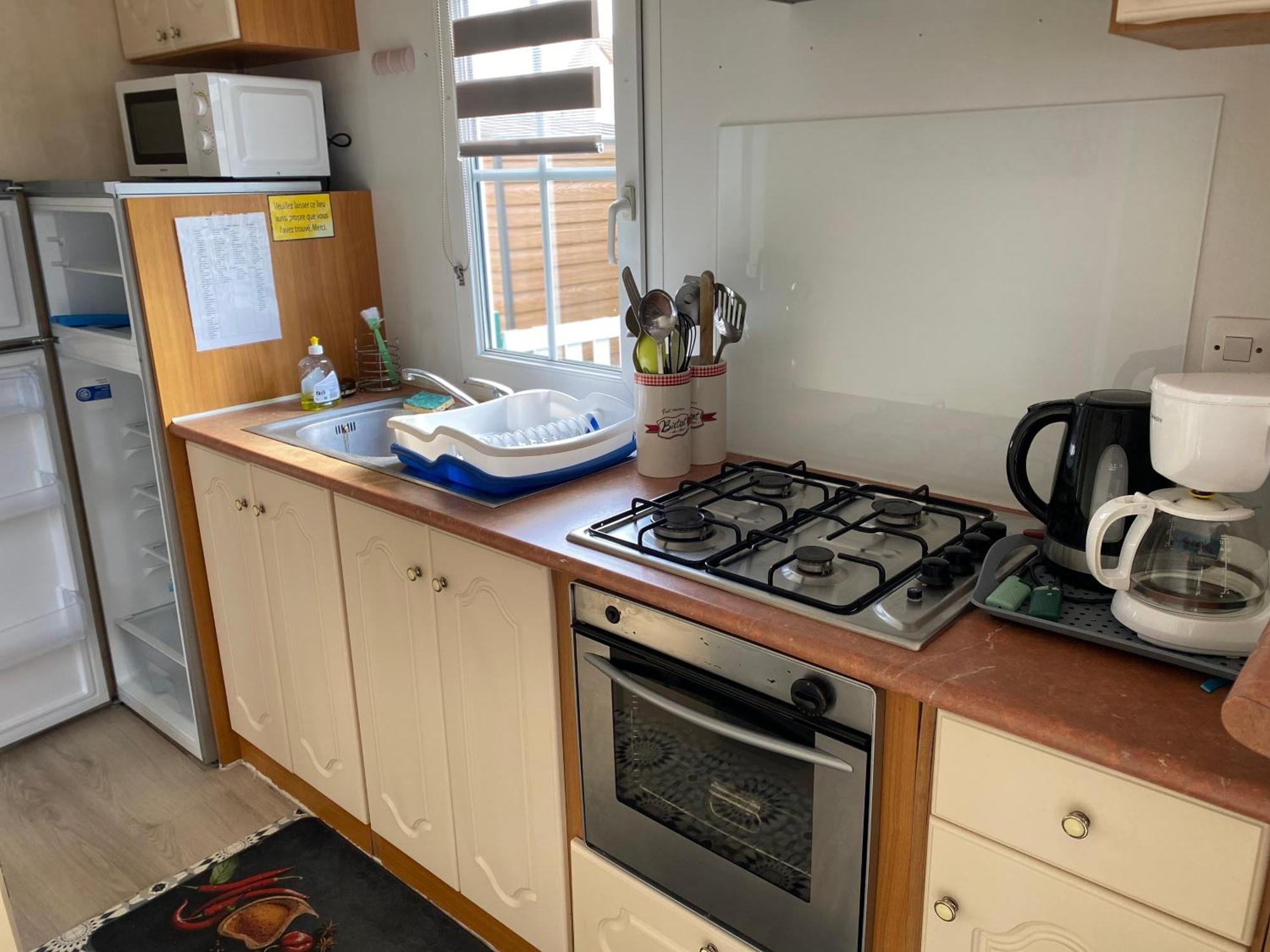 Mobil Home Cristal Biville-sur-Mer Kültér fotó
