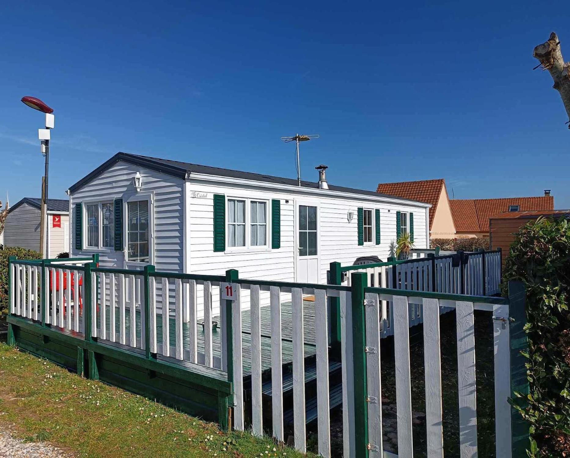 Mobil Home Cristal Biville-sur-Mer Kültér fotó